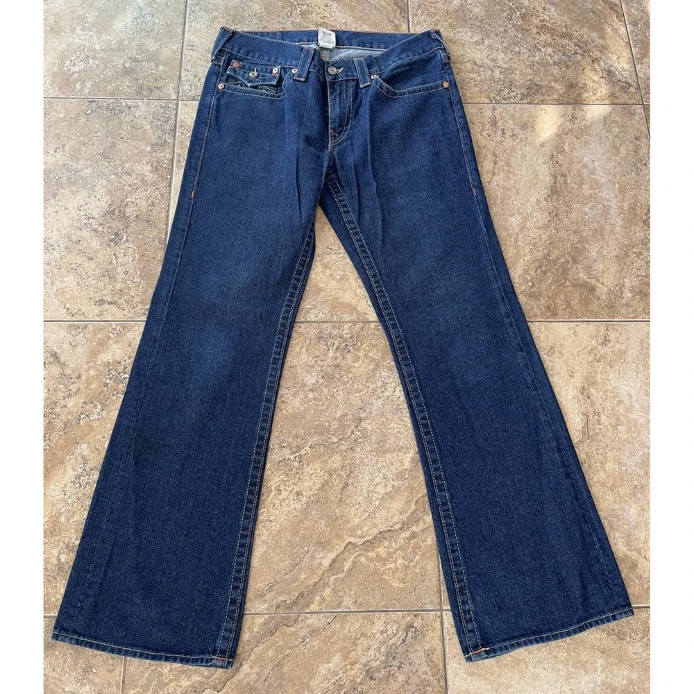 True Religion Originals Billy Flap Jeans Relaxed  Men's 34x34
